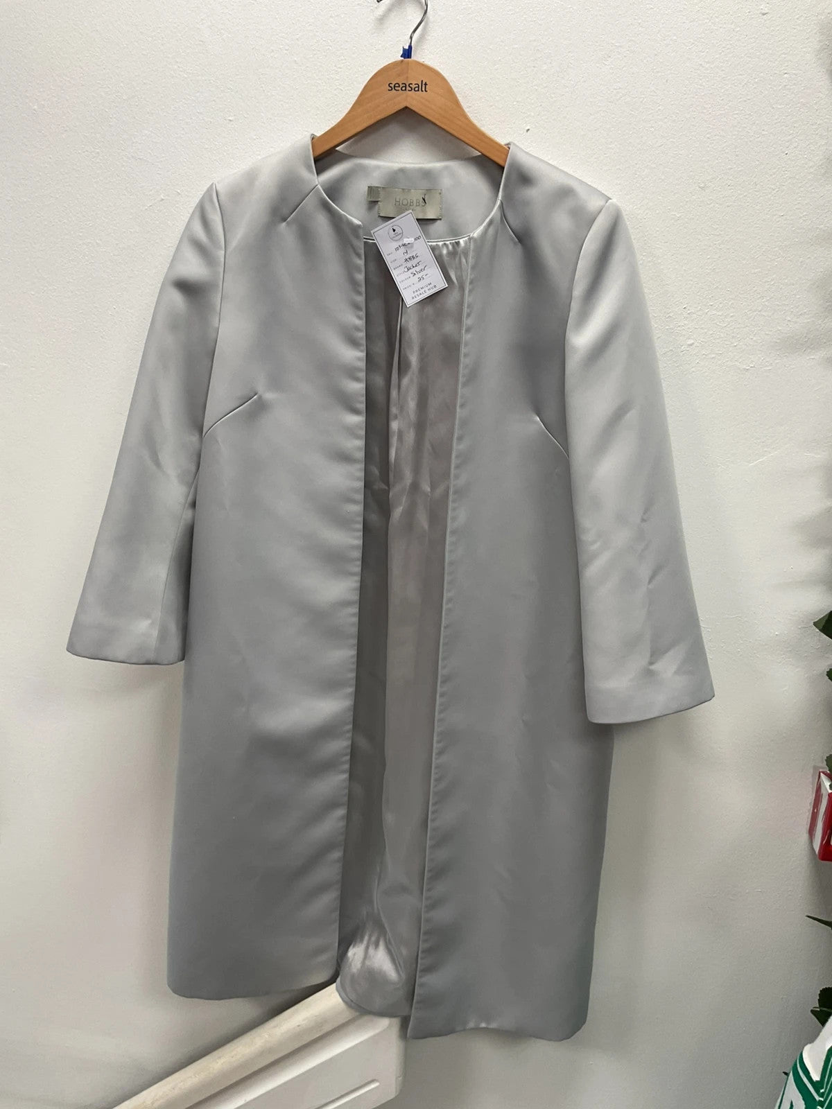 Hobbs Jacket silver size-14 10716CDC