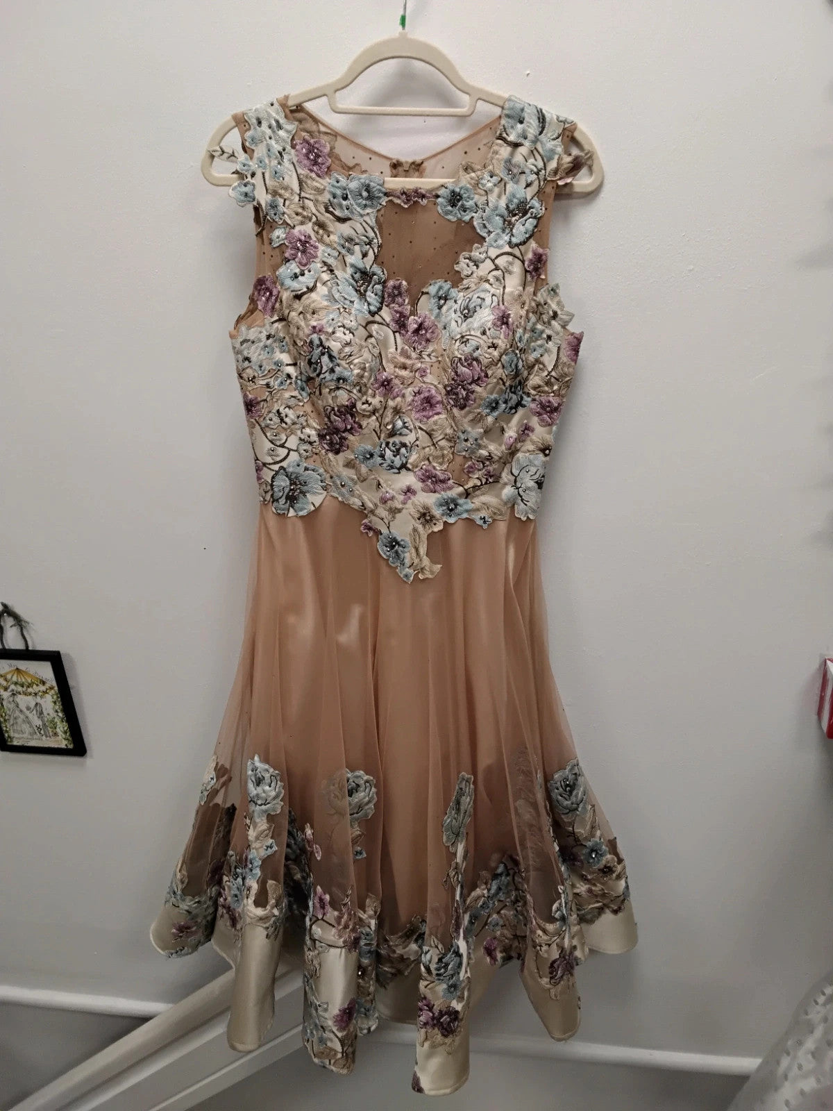 So Amazing Formal Dress Beige Sz-12 10912JSC