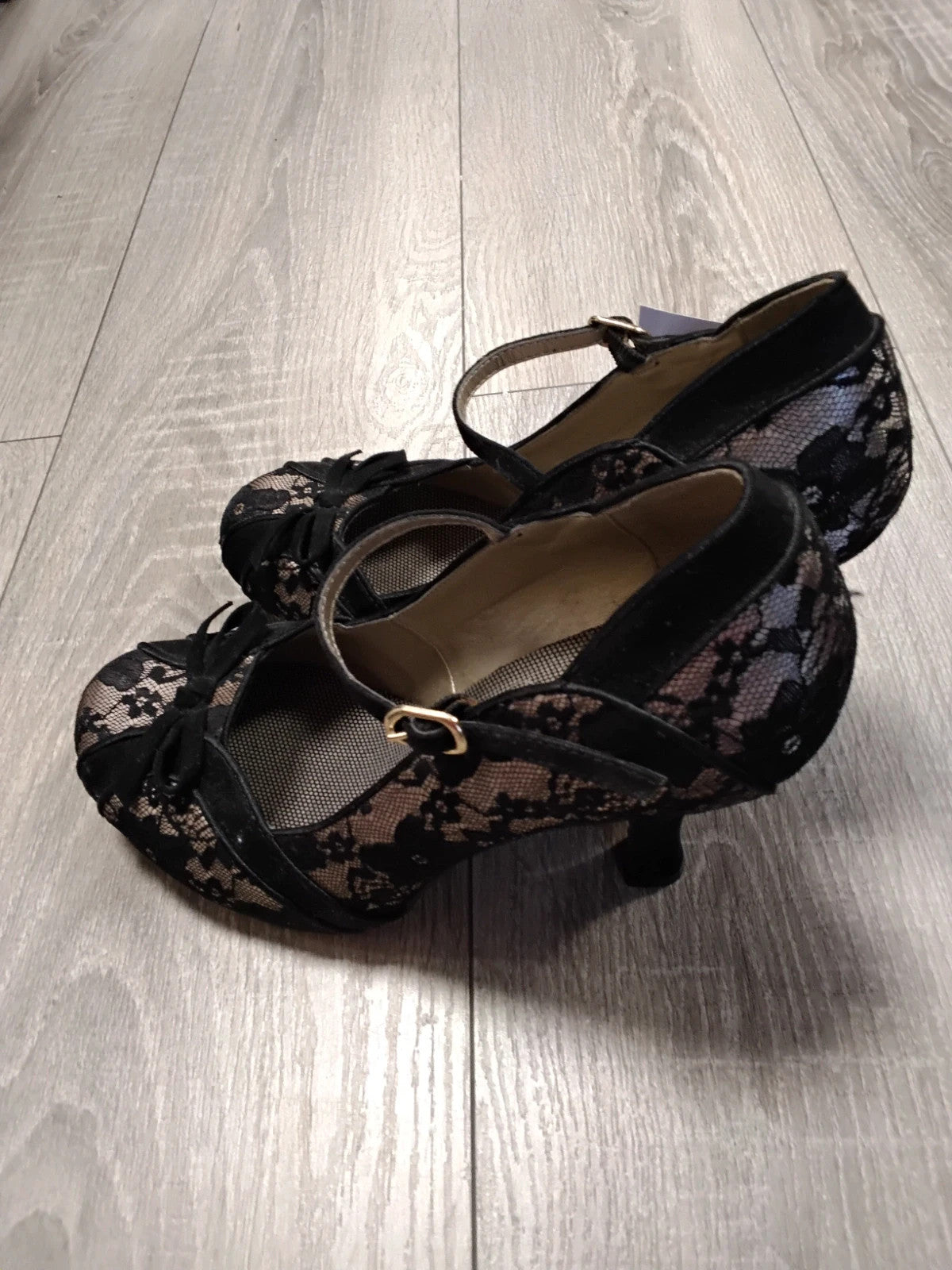 Ruby Shoo Shoes Black&Beige Sz-7 10915JSC