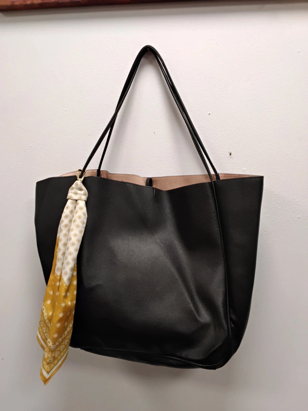 H&M Bag Black Faux Leather 10914JSC