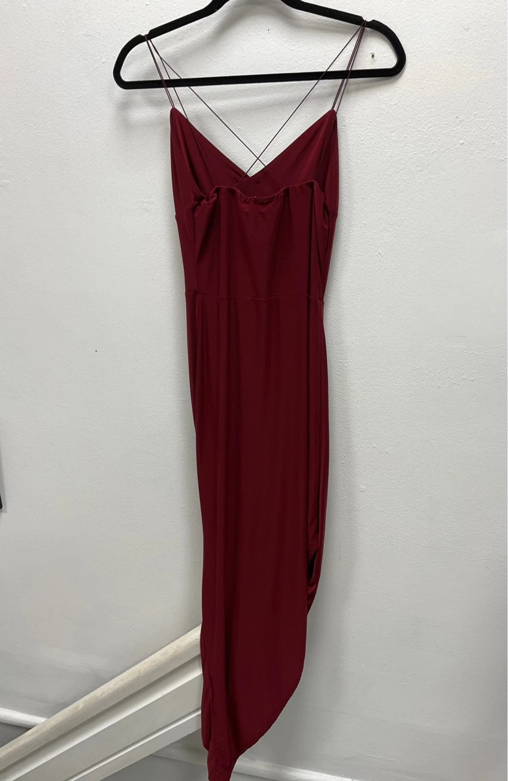 PrettyLittleThing Dress burgundy size-12 10903CDC