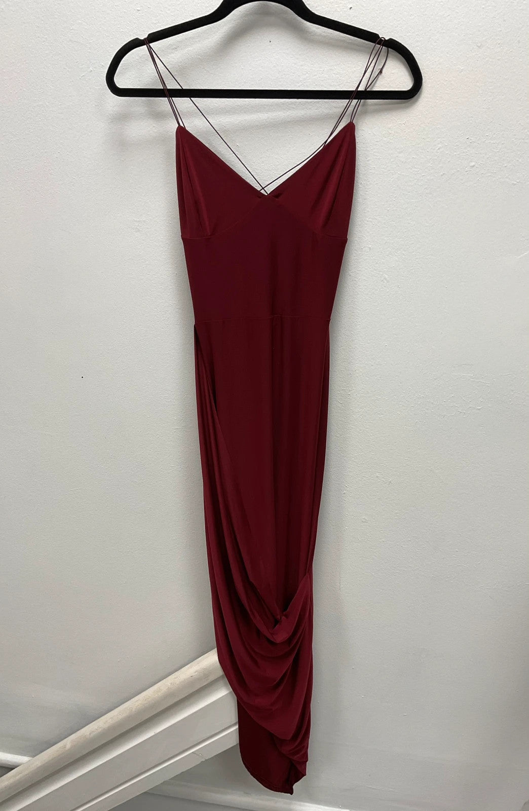 PrettyLittleThing Dress burgundy size-12 10903CDC