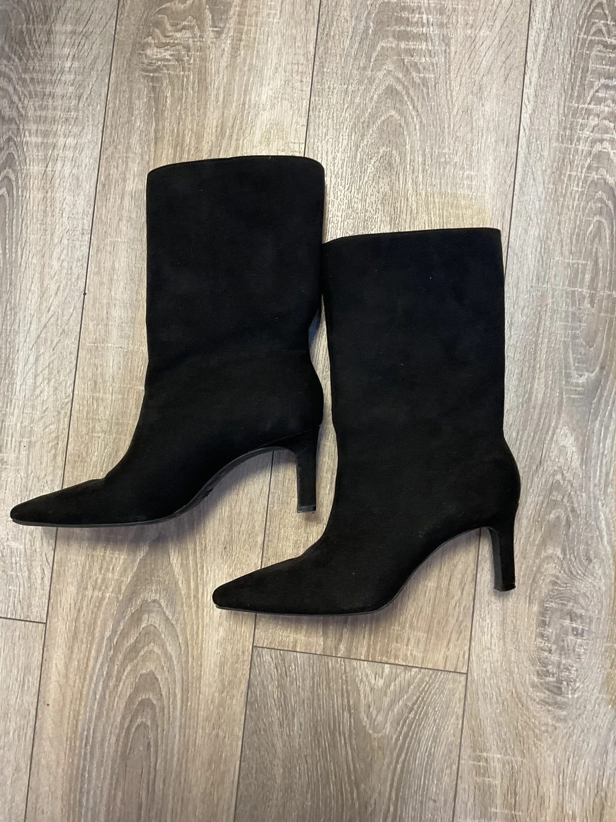 Primark Boots Black suede size-6 8390SB