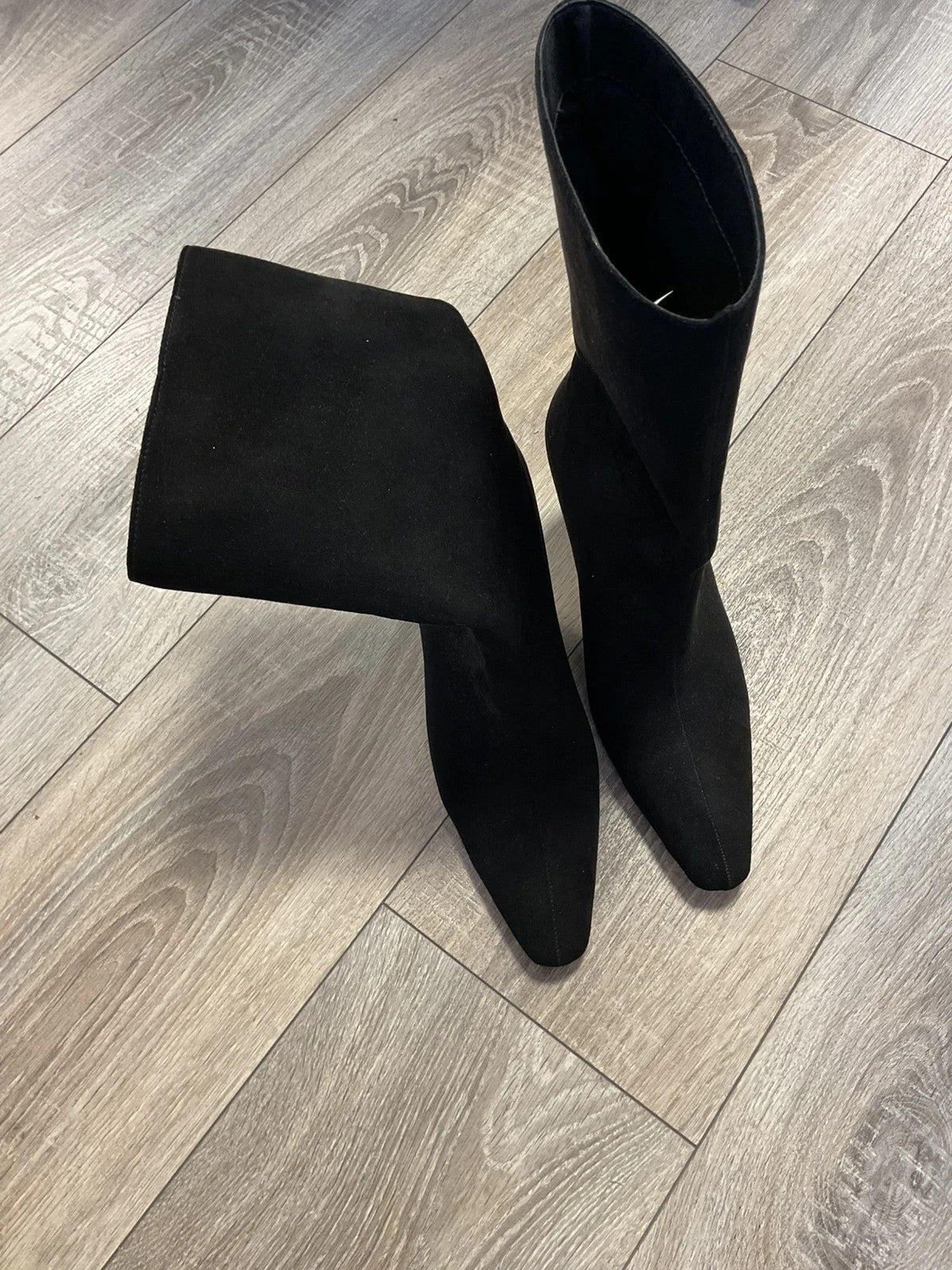 Primark Boots Black suede size-6 8390SB