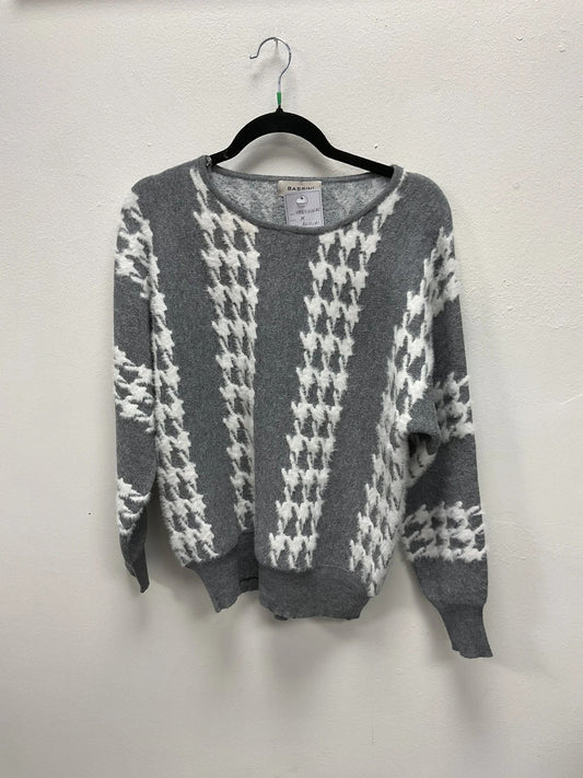Bassini Jumper grey & white size-M 10919JC