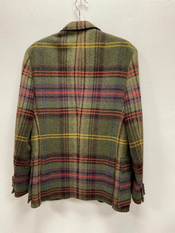 Polo Ralph Lauren Men’s Tweed Blazer Olive Plaid Sz-38R 10935BKE