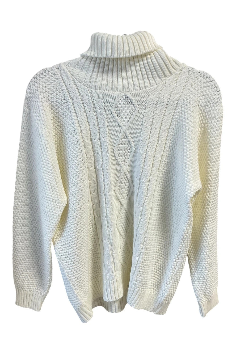 Bassini Cream Jumper Size-M 10919JC