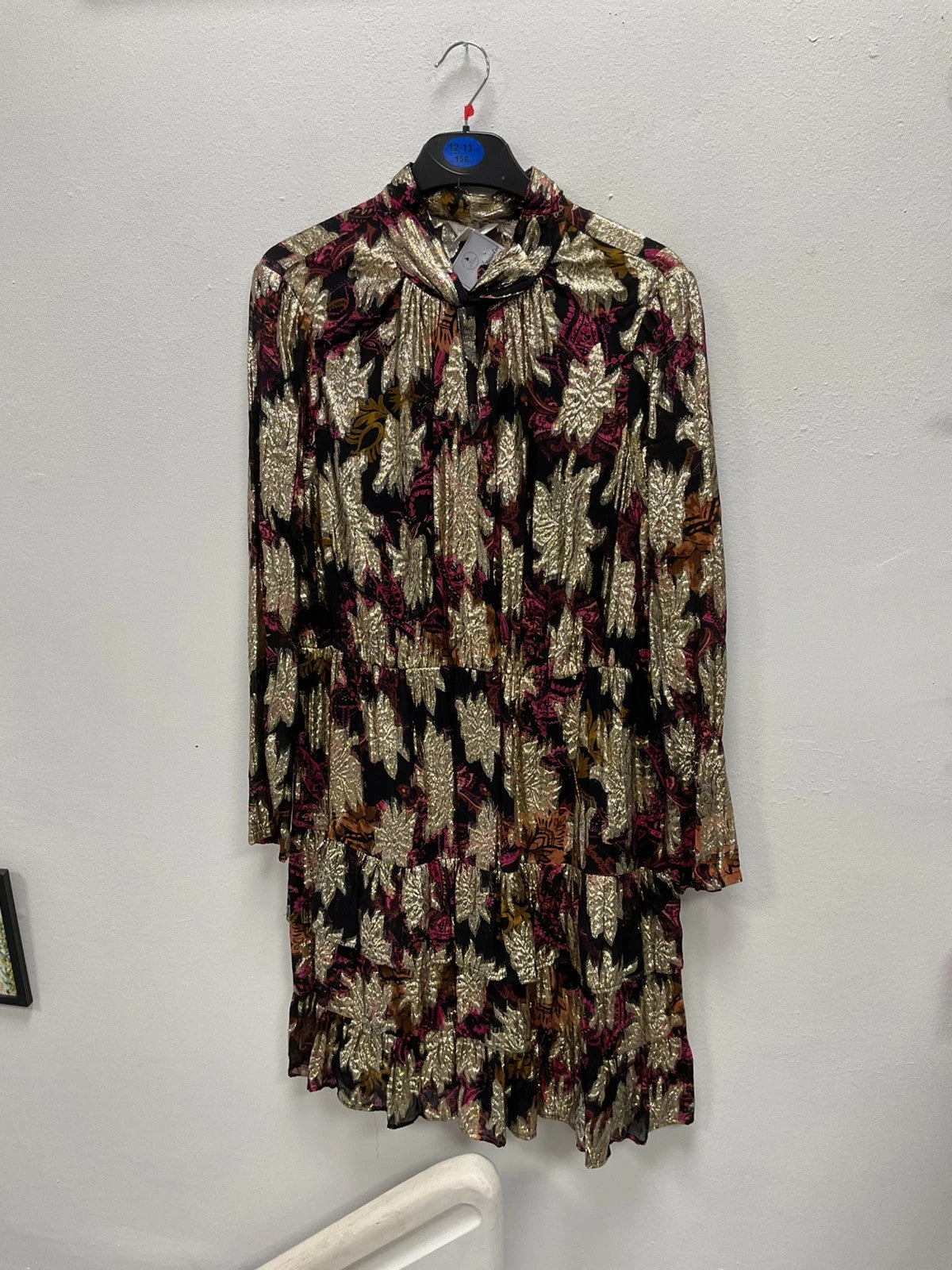 Monsoon Dress gold&black size-16 10976ECB