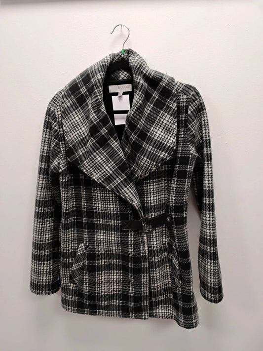Barrage Coat Black Chek Sz-M 10975VAR