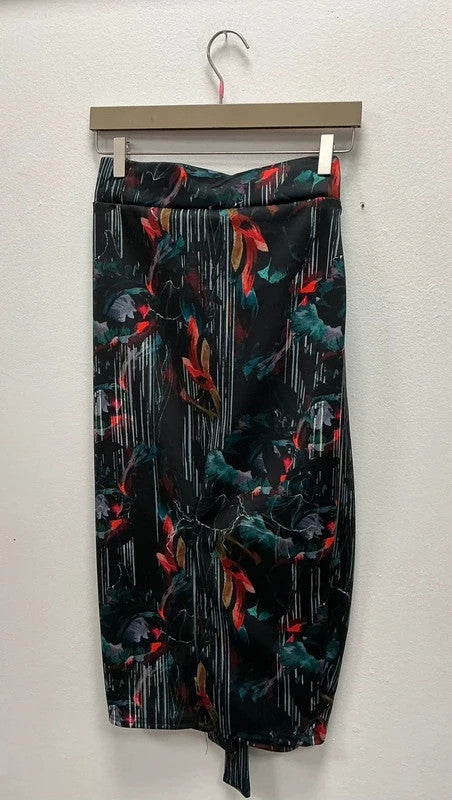 Lost Ink Print Skirt Size-12 10974VAR