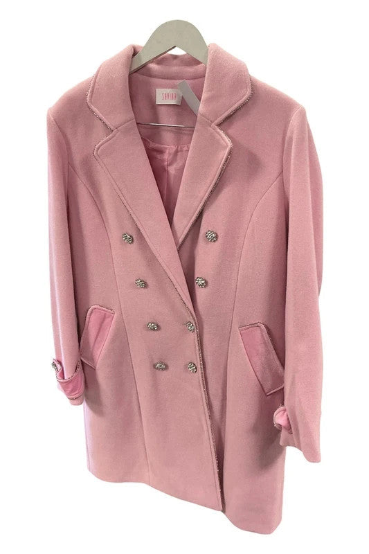 Savida Pink Coat Size- 14