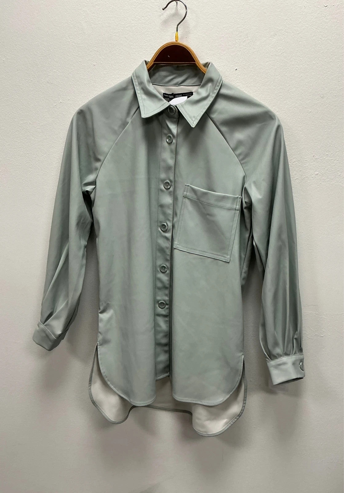 Threadbare Mint Coated Top Size-6 10957HT