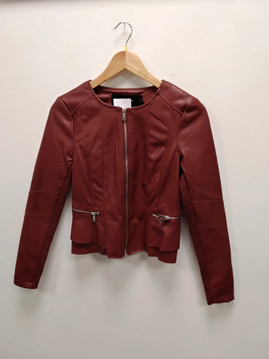 Vero Moda Jacket Faux Leather Sz-XS 10981ANH
