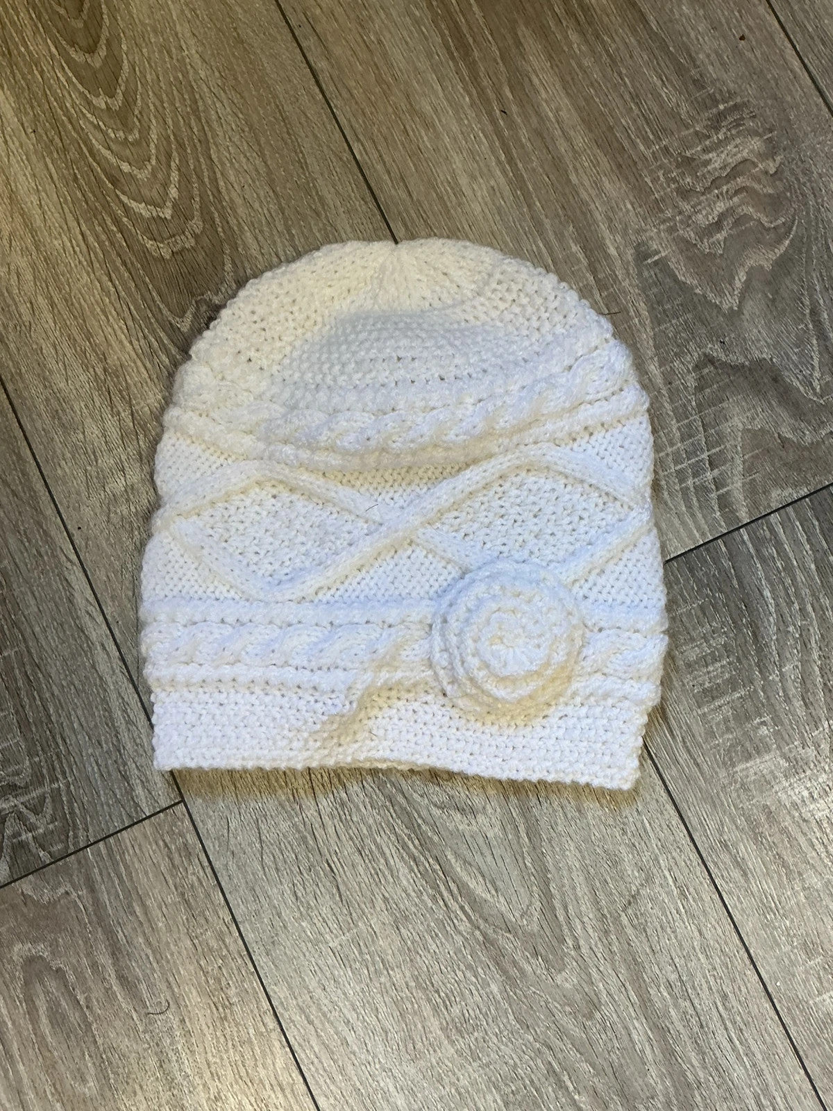 Handmade Cream Hat 10945JC