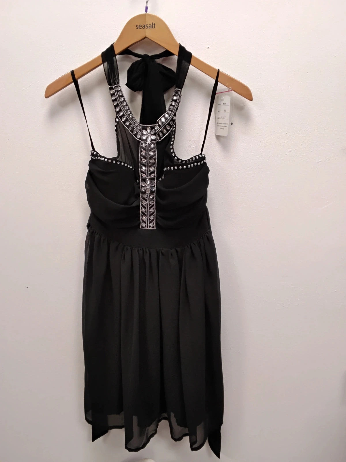 Love Peach Dress Black Sz-10 10982ANH