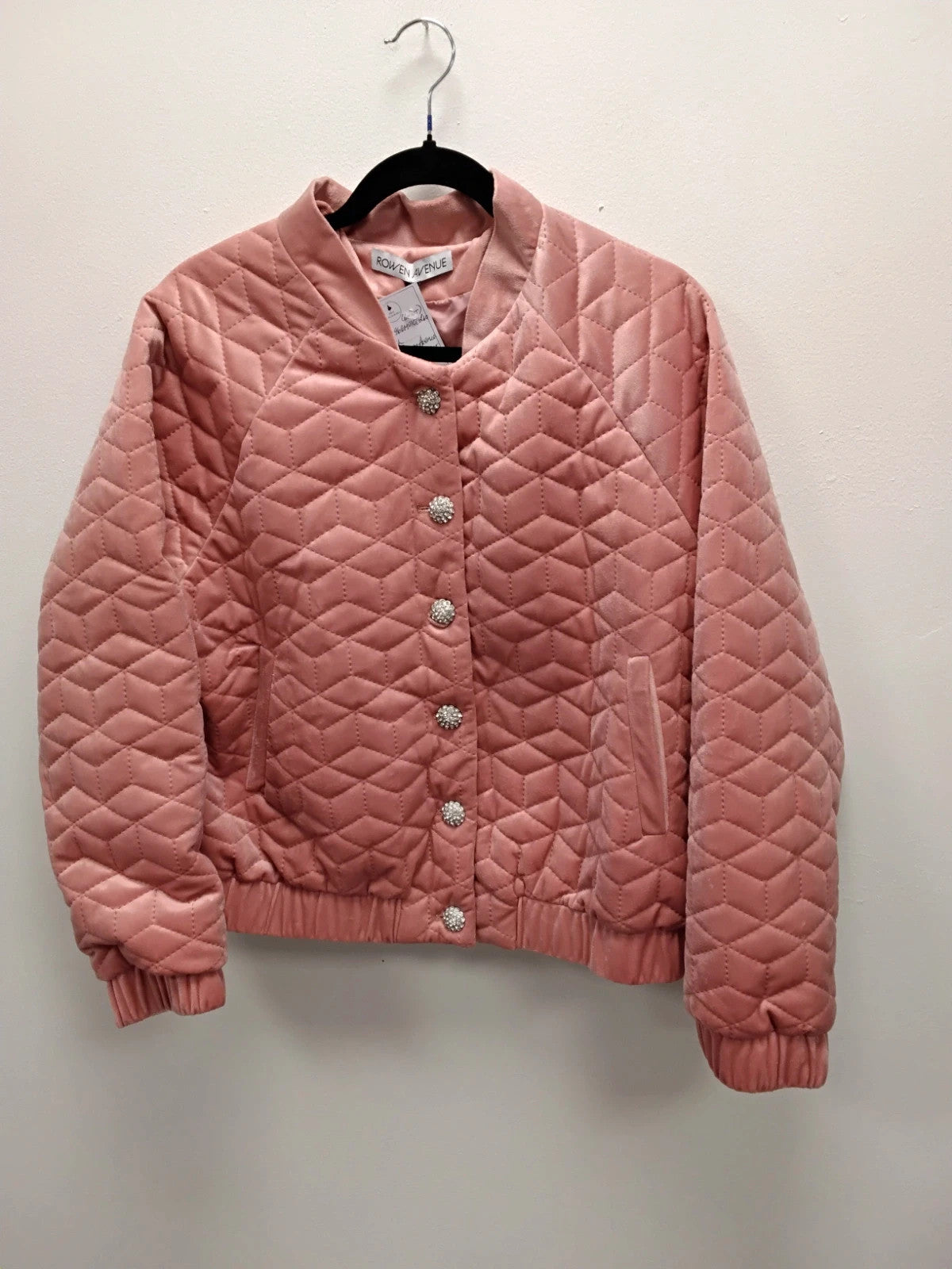 Rowen Avenue Brushed Jacket Rose Sz-L 10996GMU