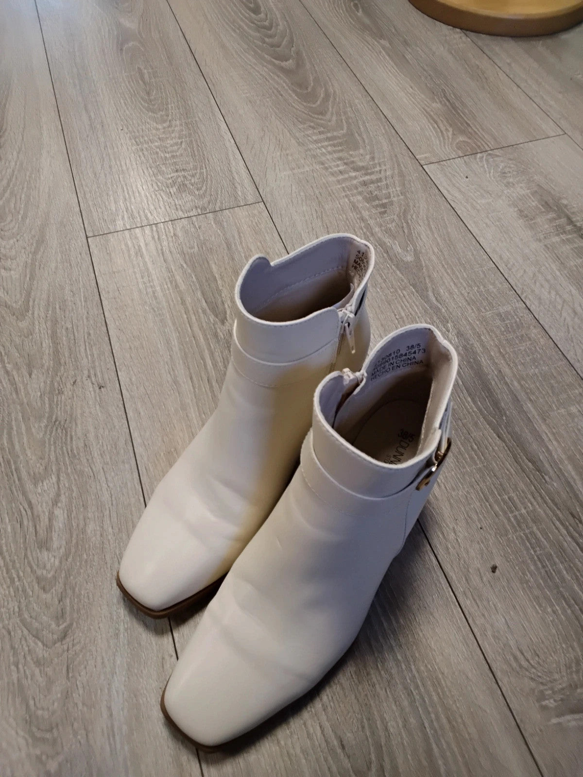 Dunnes Ankle Boots Cream Sz-38/5 11008JC