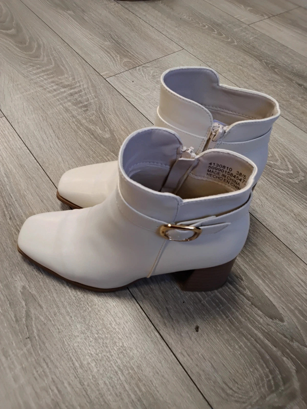 Dunnes Ankle Boots Cream Sz-38/5 11008JC