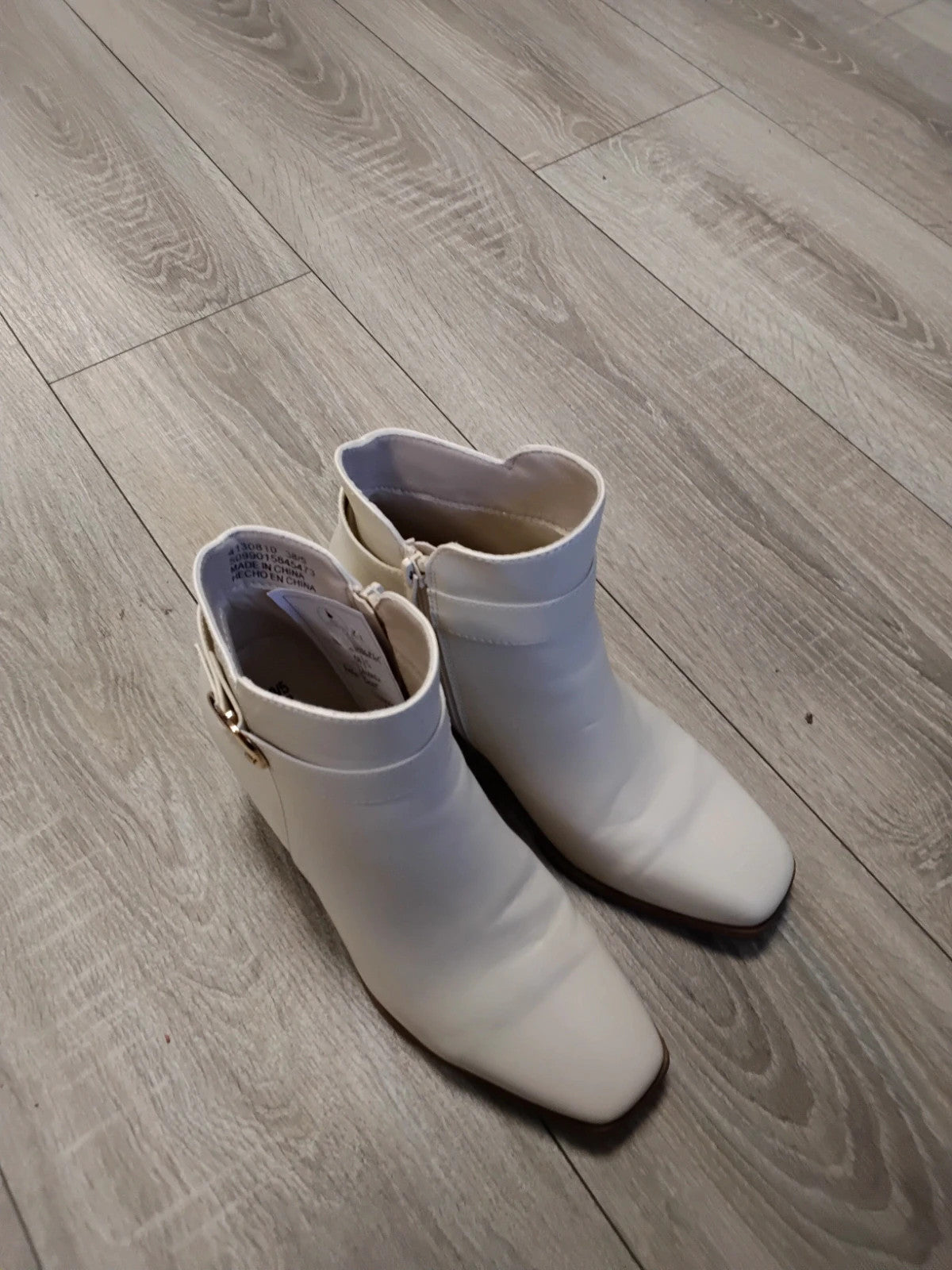 Dunnes Ankle Boots Cream Sz-38/5 11008JC