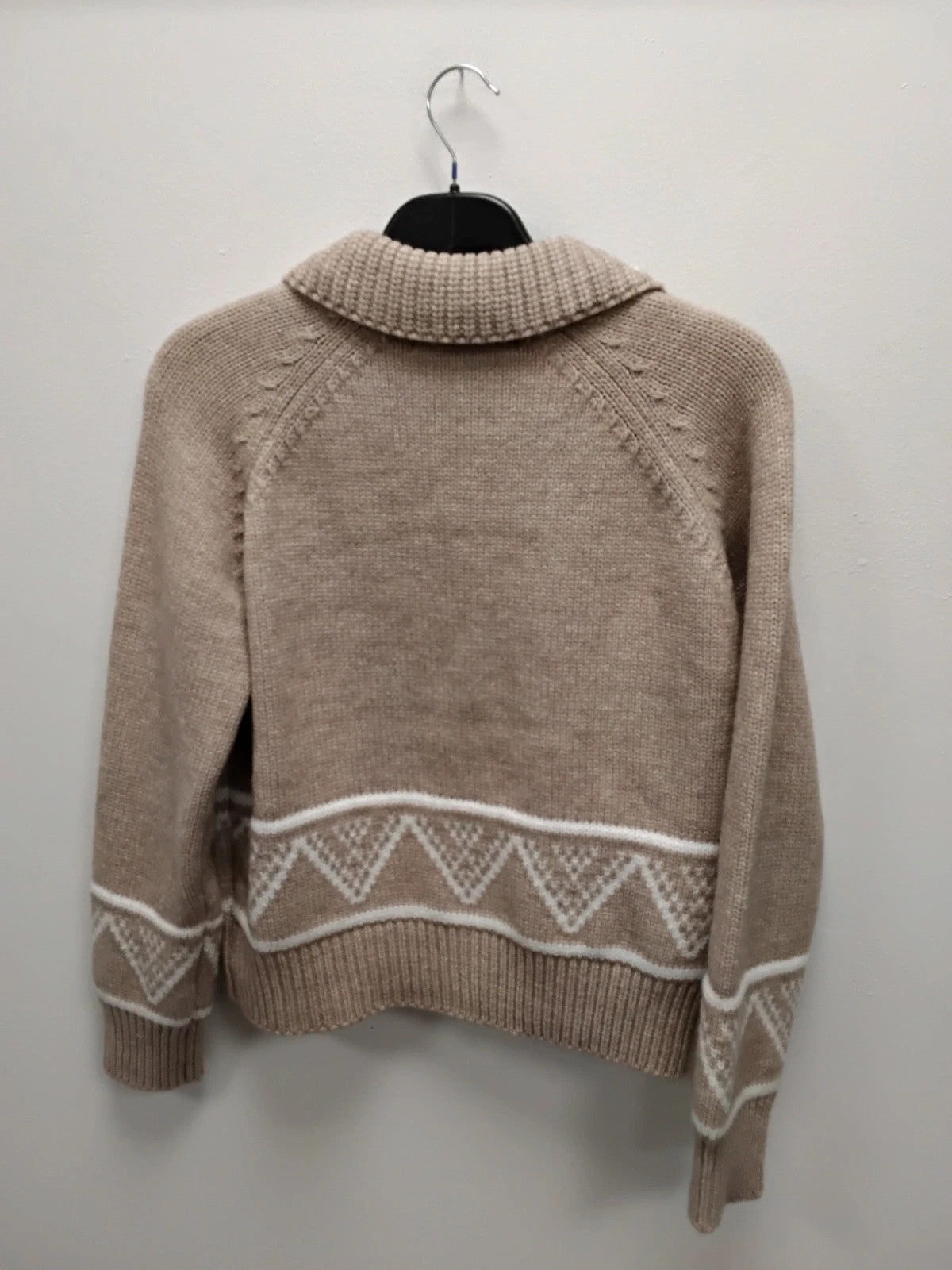 Primark Zip Cardigan Beige Sz-M 11015JC