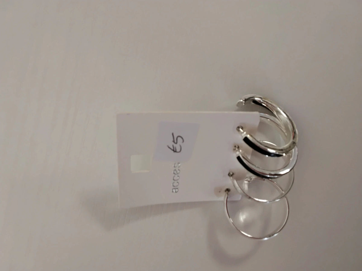 Made in China Earrings Silver-like