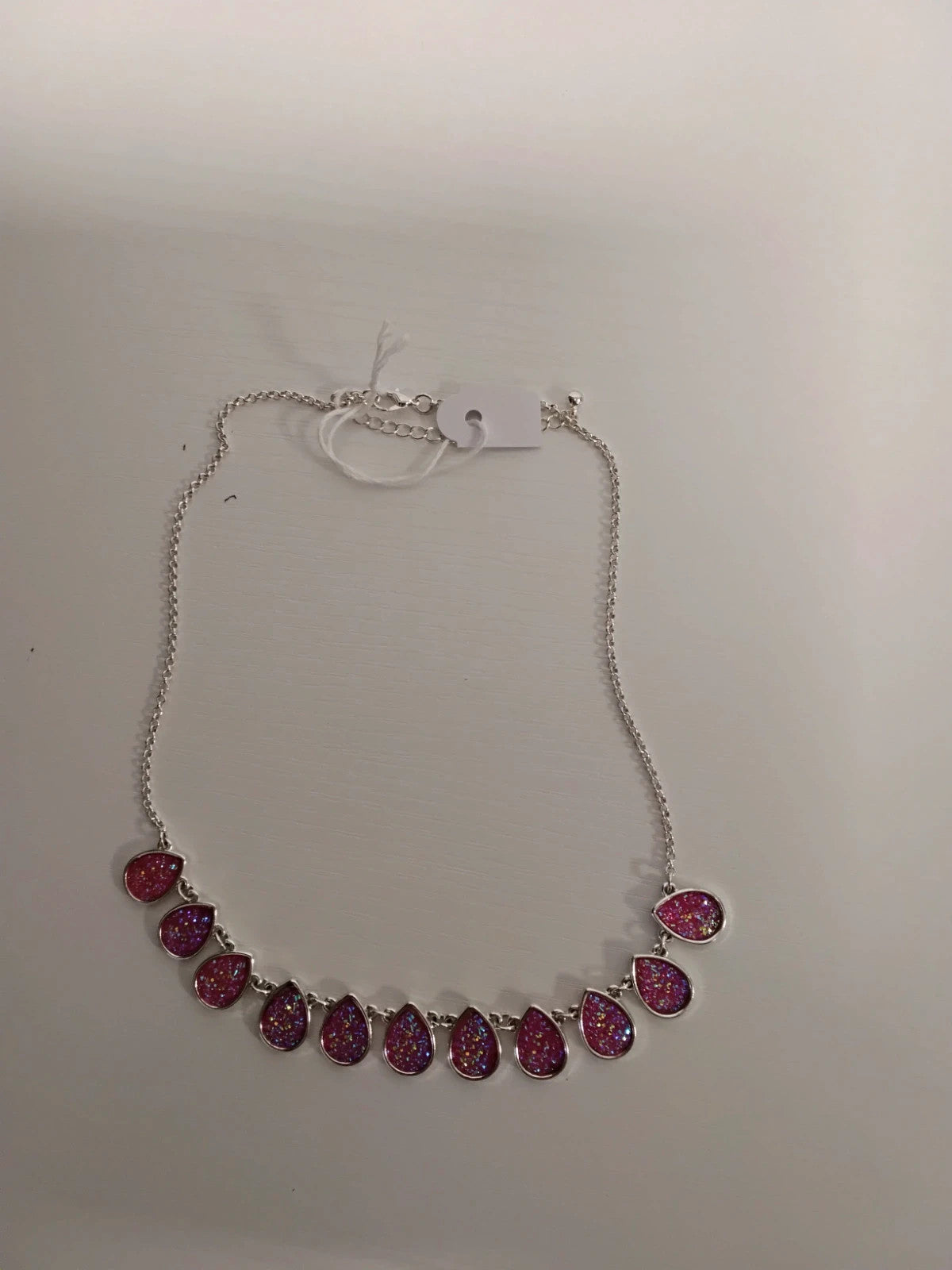 No Brand Necklace Silver&Pink