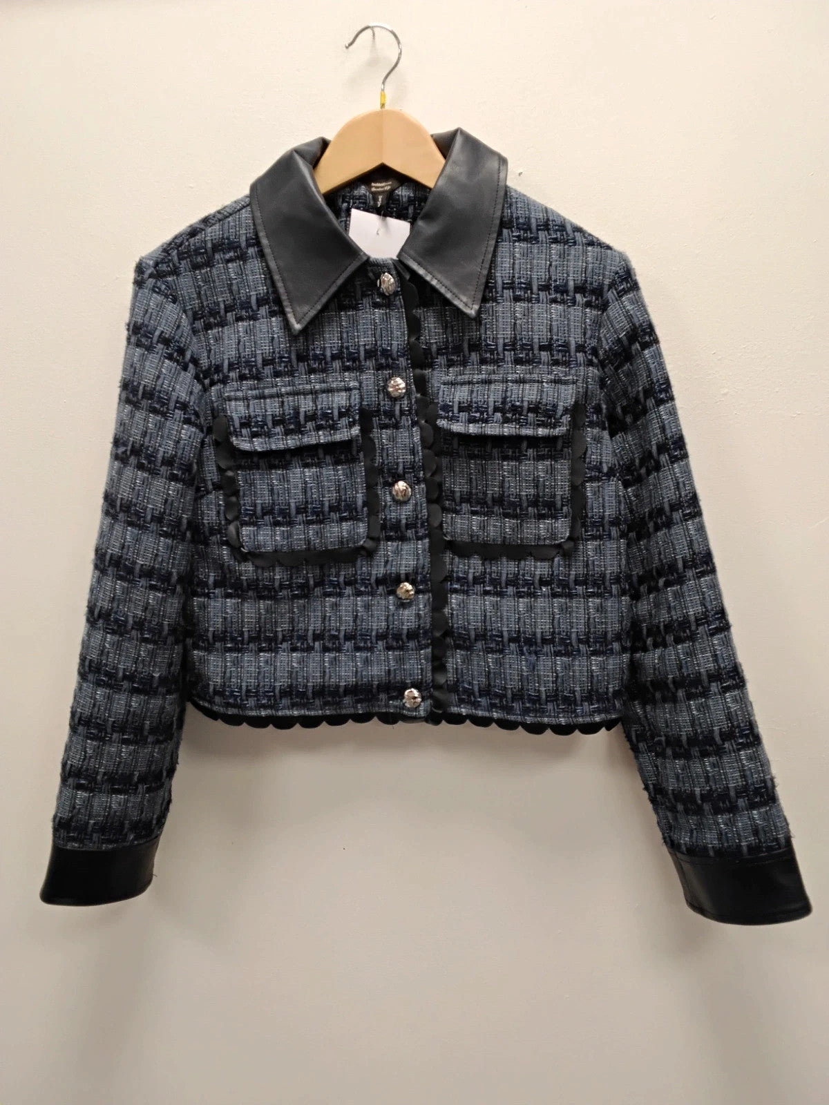 River Island Jacket Blue Sz-6 10904CDC