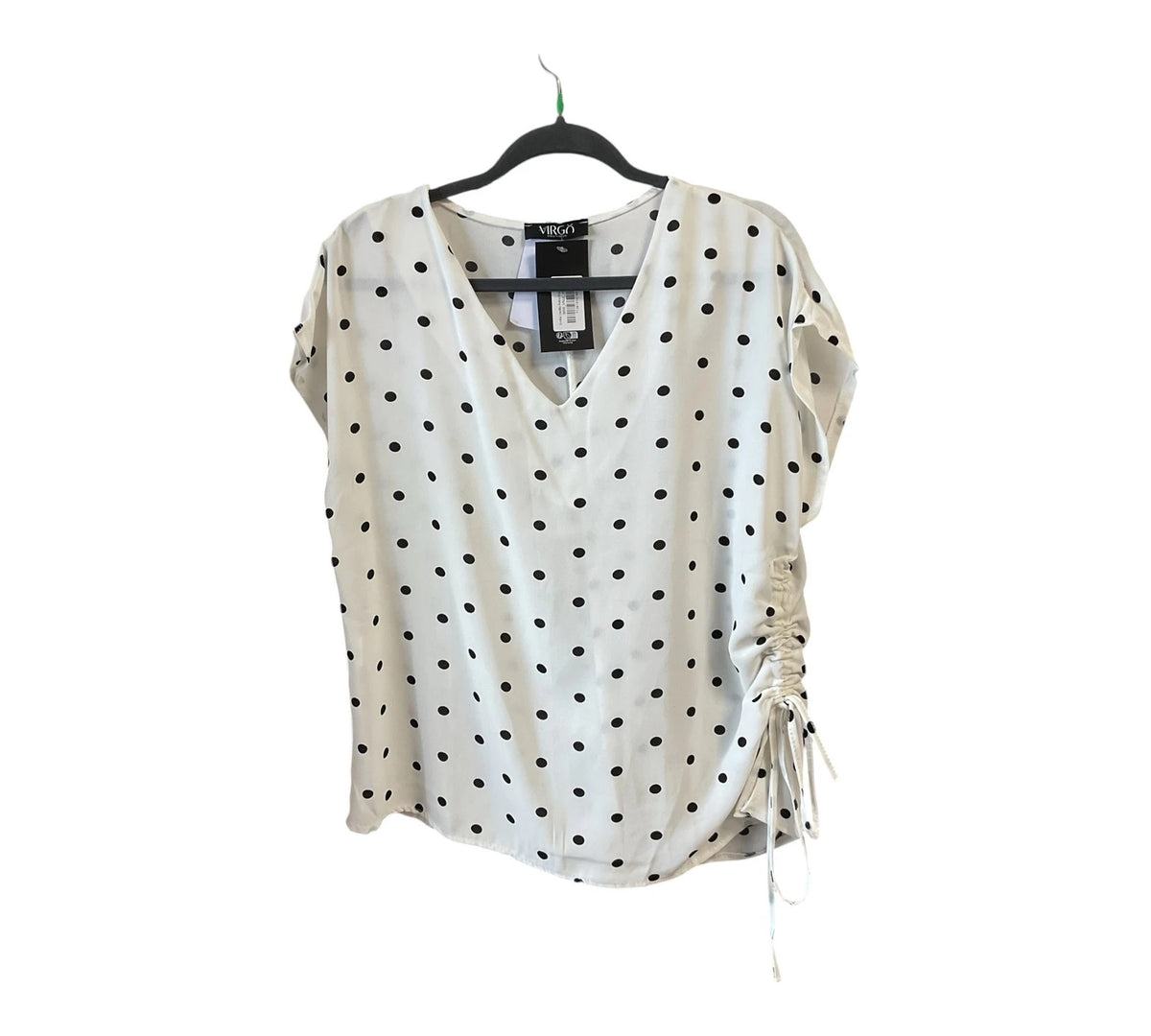 Virgǒ white with black blouse, size M, 11023JC