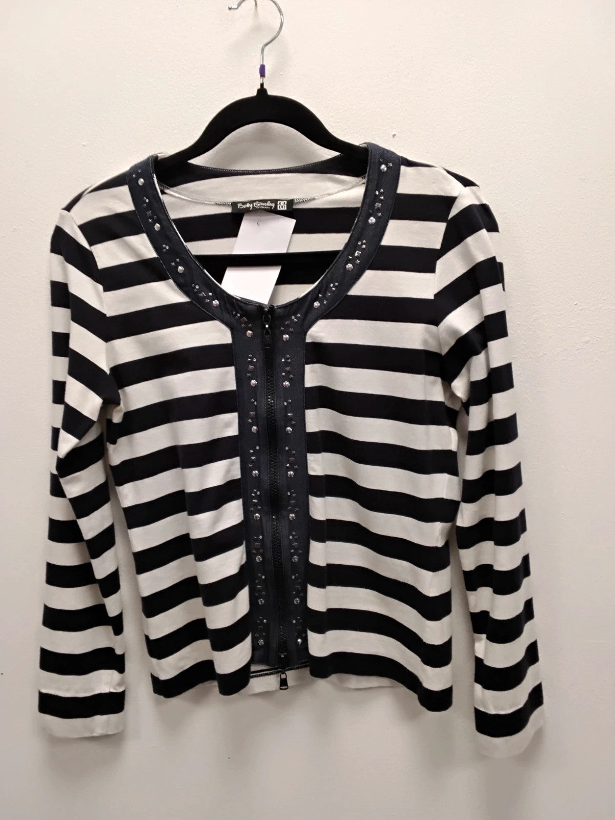 Betty Barcly Sweatshirt Blue&White Stripe Sz-S 9272AHE