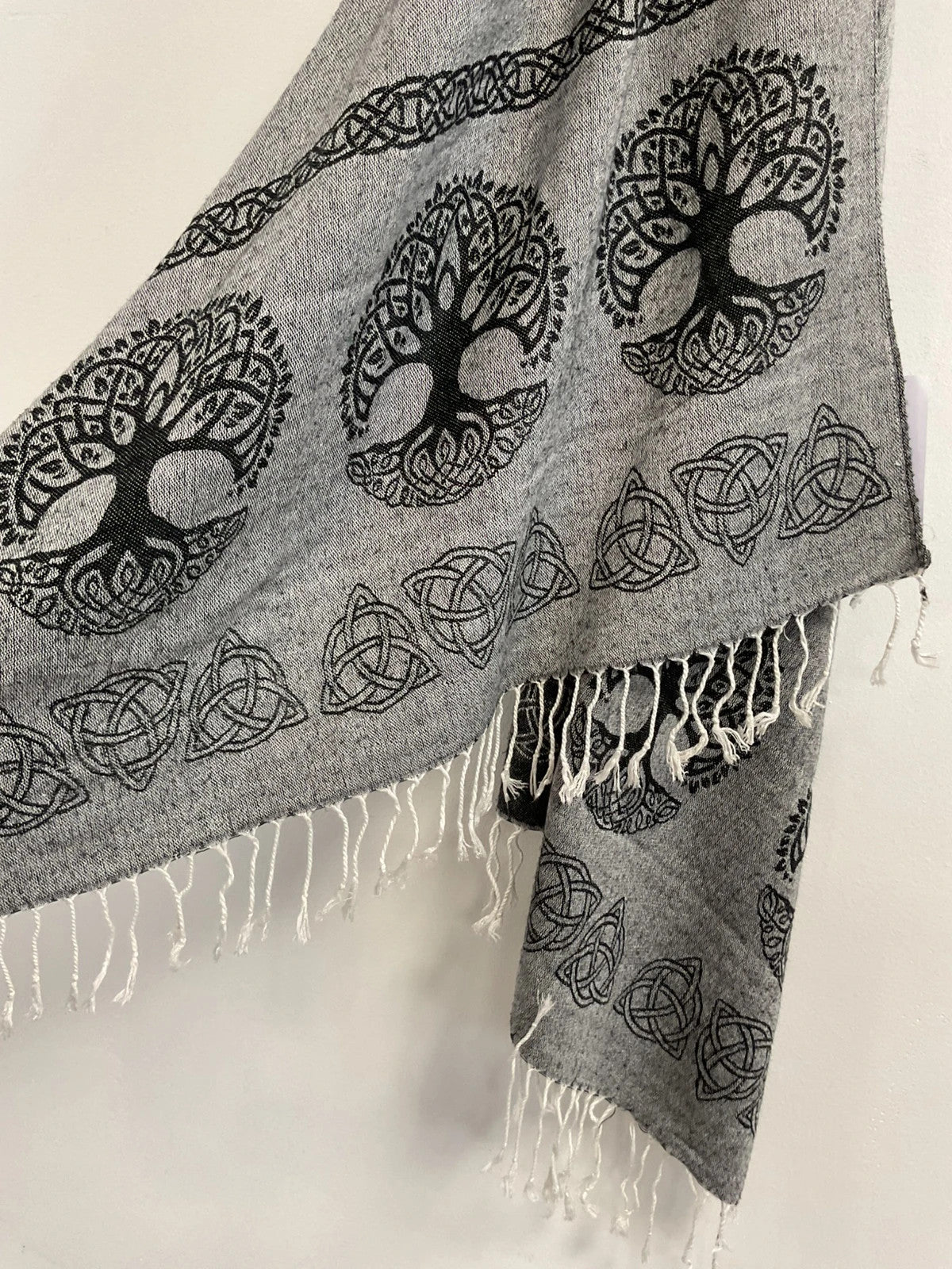 No brand Scarf Grey & black one size 11072JC