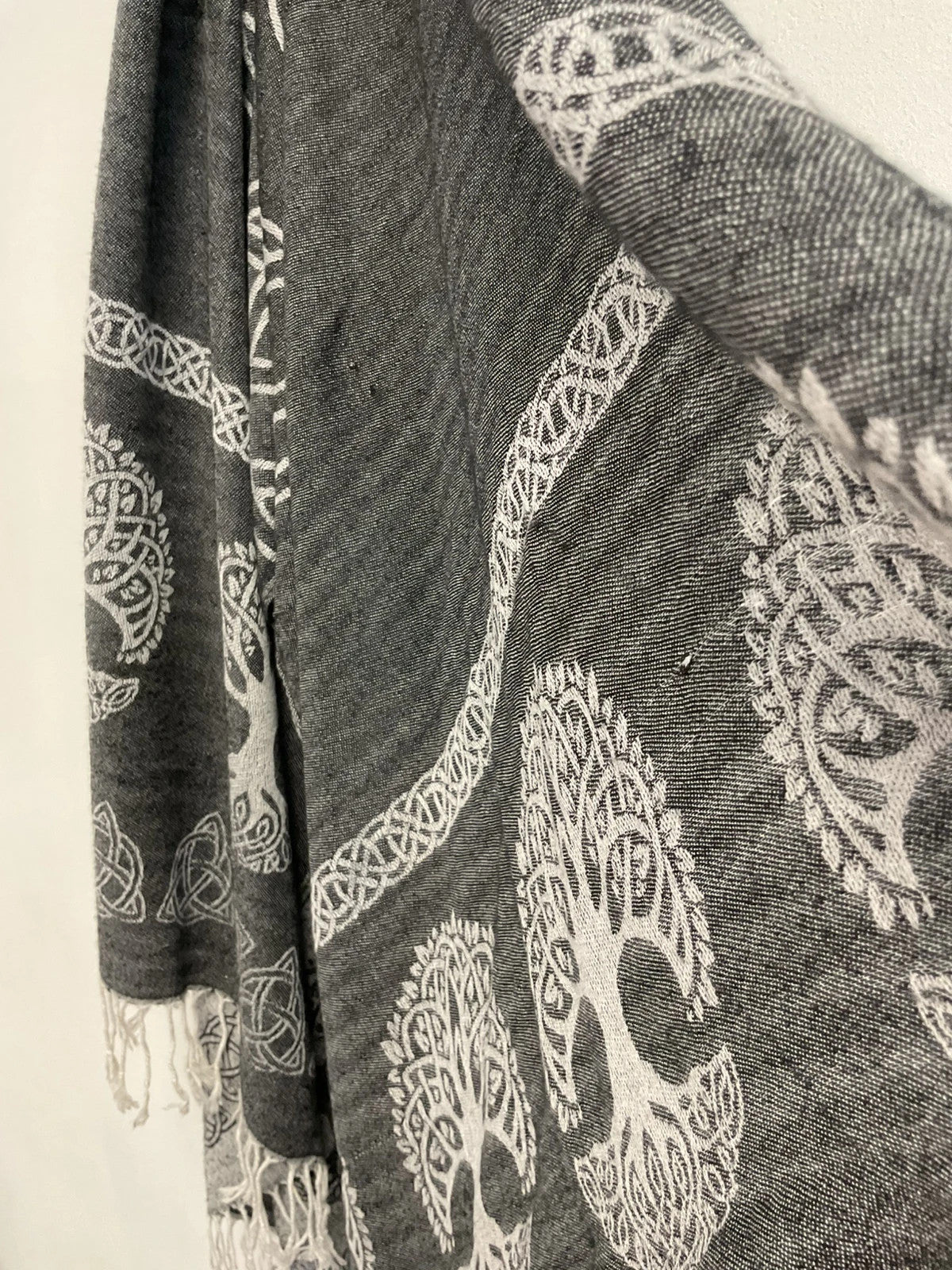No brand Scarf Grey & black one size 11072JC