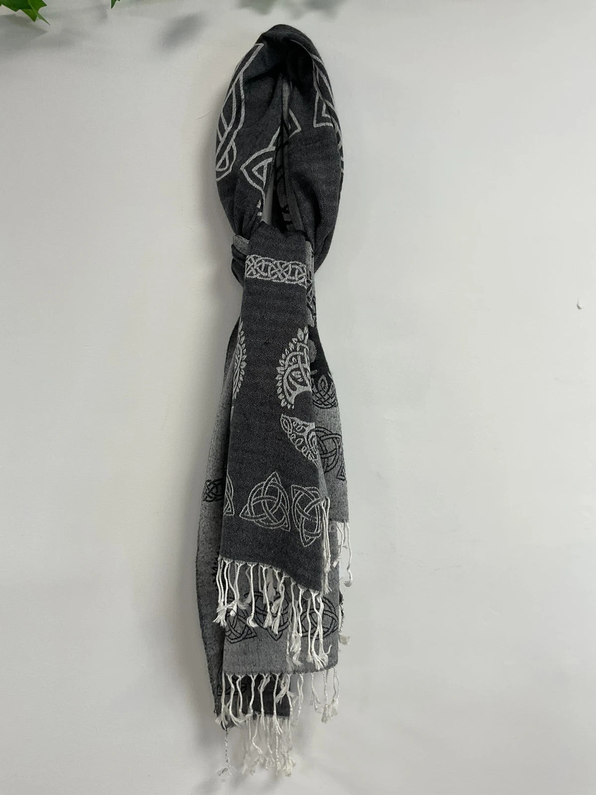 No brand Scarf Grey & black one size 11072JC