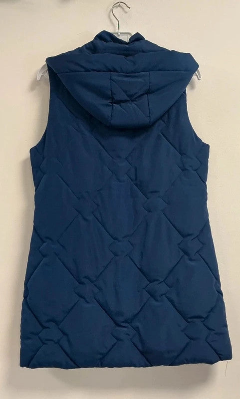 Paco Boutique Blue Puffer-vest Size-10 11055