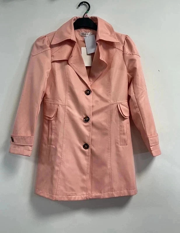 Fashion Pink Coat Size-M 11060