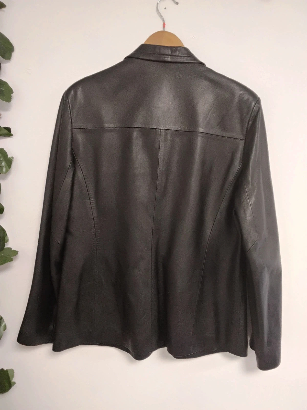 Giorgio Leather Jacket black size-52/24 10971CDC