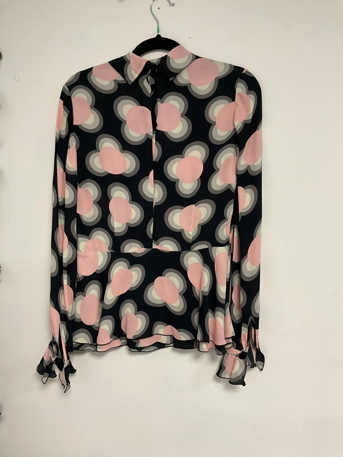 Orla Kiely Top black print size-10 3245