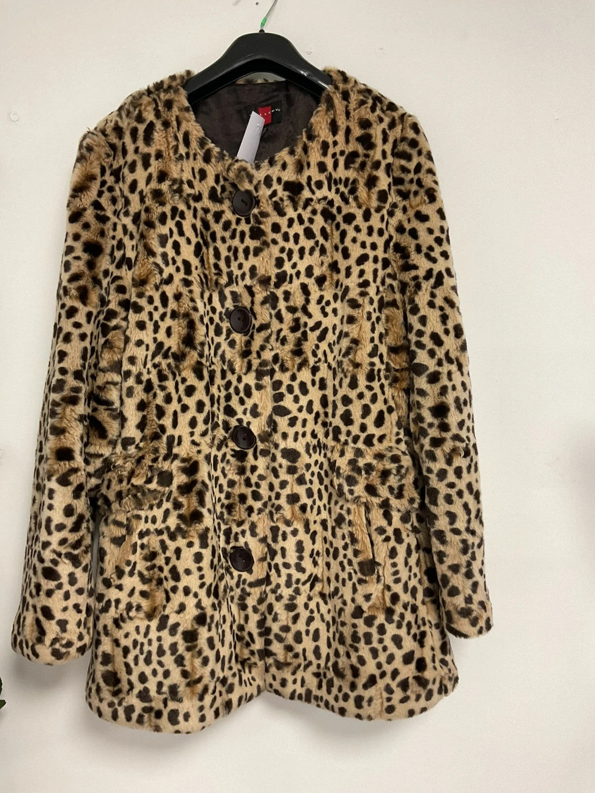 Gallery Coat Leopard print size-M 11086MC