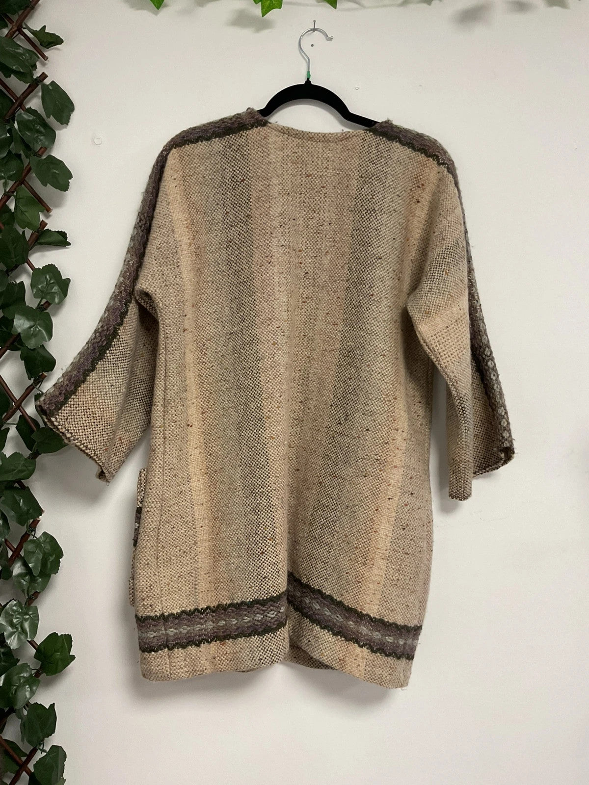 Maire Ni Thaidhg Cardigan Tweed beige size-one 11091MC