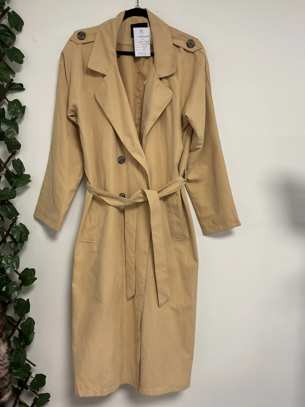Brave Soul Coat  beige size-10 11095MC