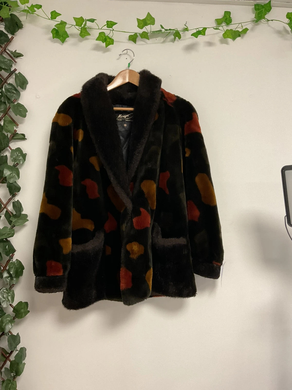 Margot de Paris Vintage Coat plush brown  size-2 (M) 11096CDC