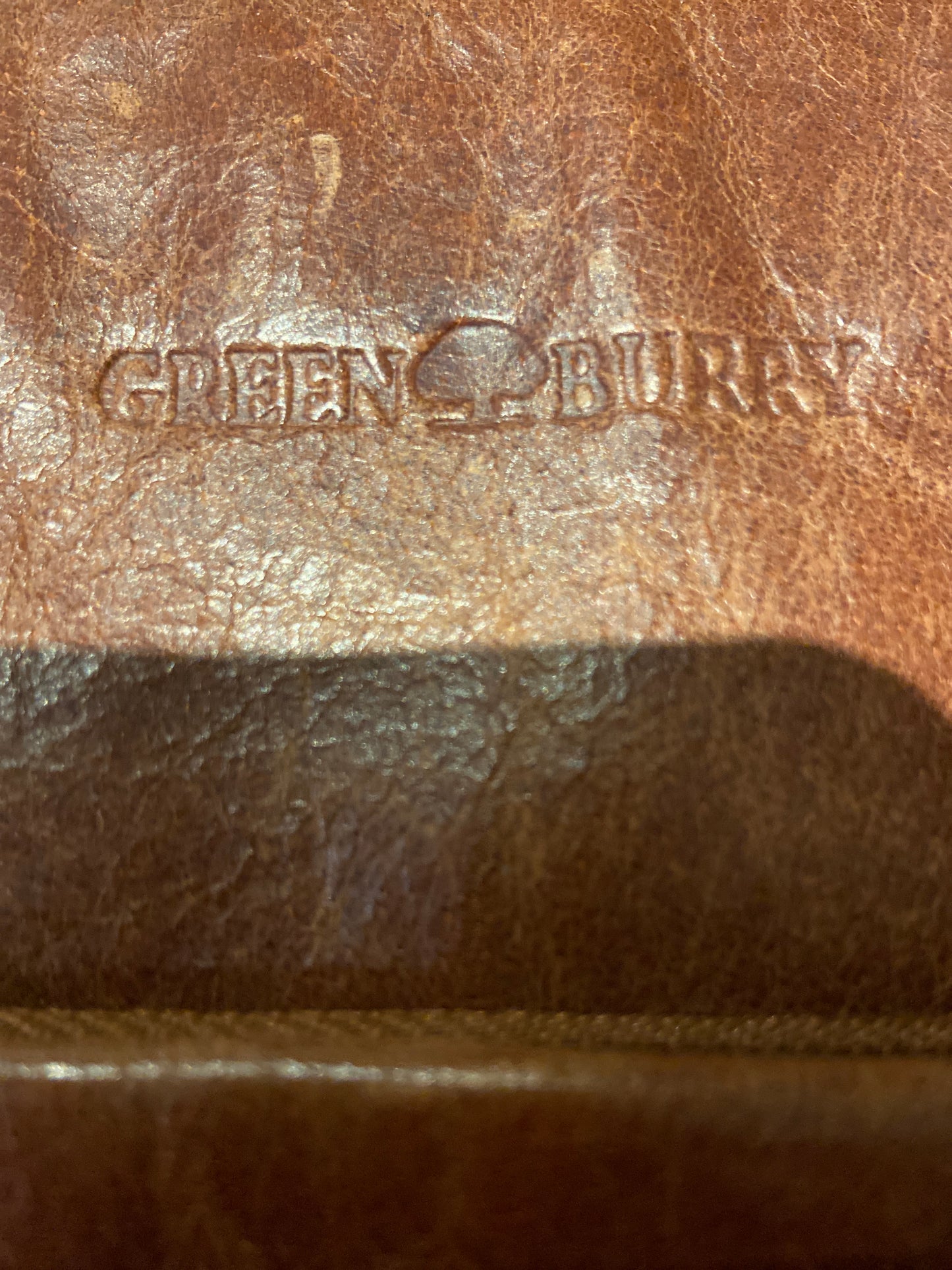 7270BC1025R50 Green Burry Brown Leather Cross Body