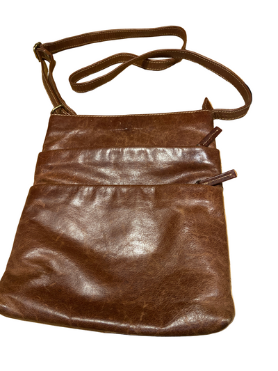 7270BC1025R50 Green Burry Brown Leather Cross Body