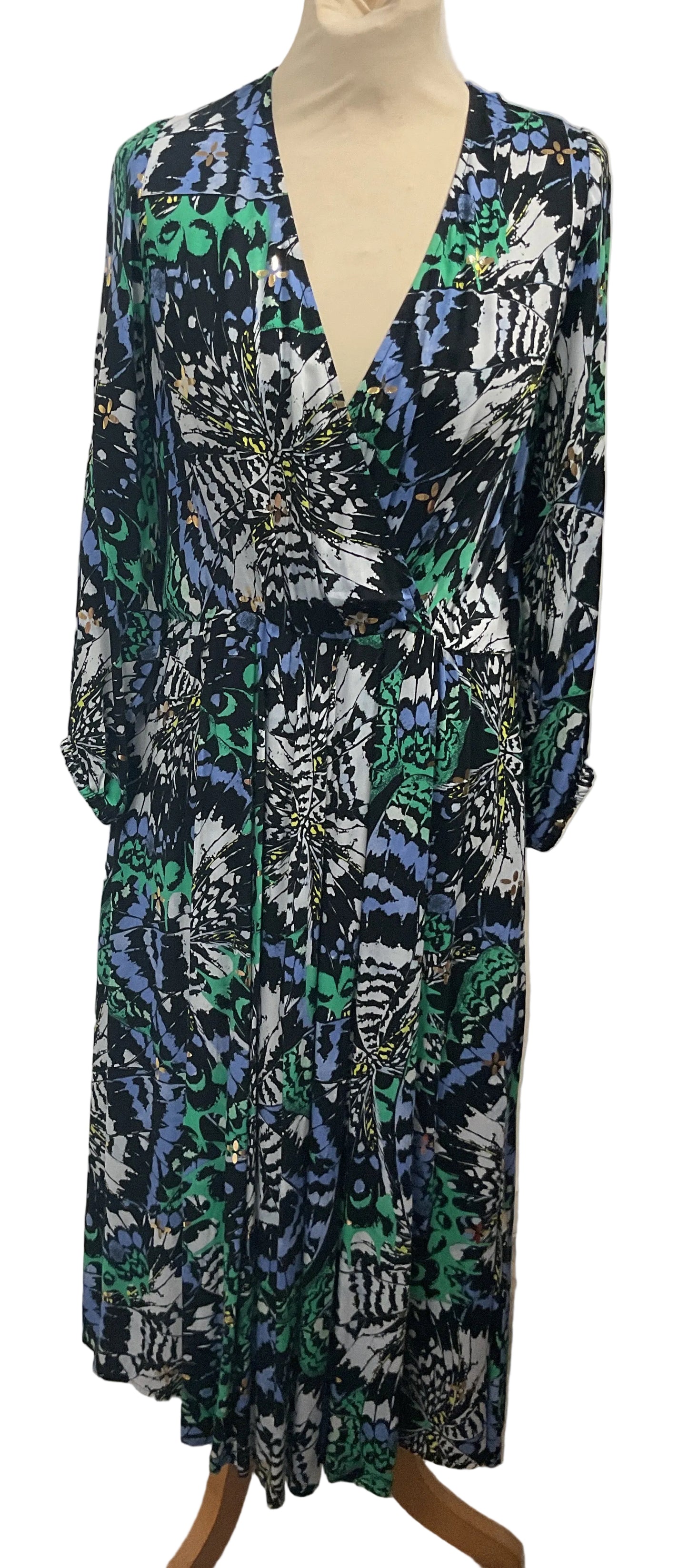 Culture Dress printed  Sz XS 5514MOT