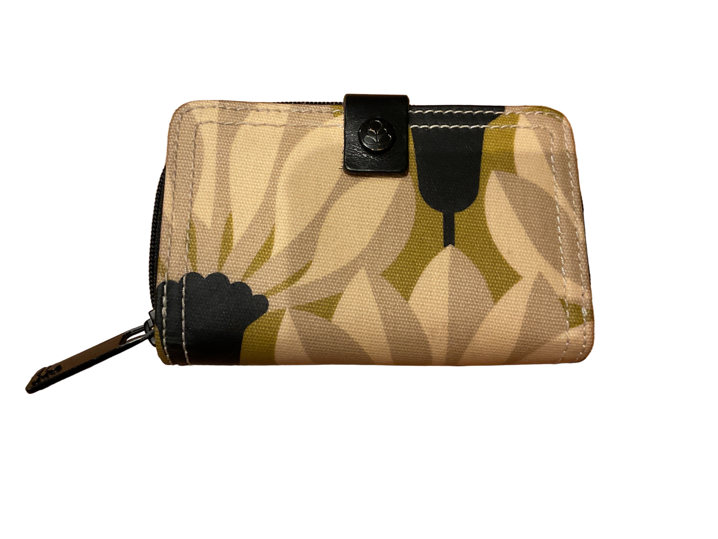 7273BC1025R50 Orla Kiely Cream Leaf Purse