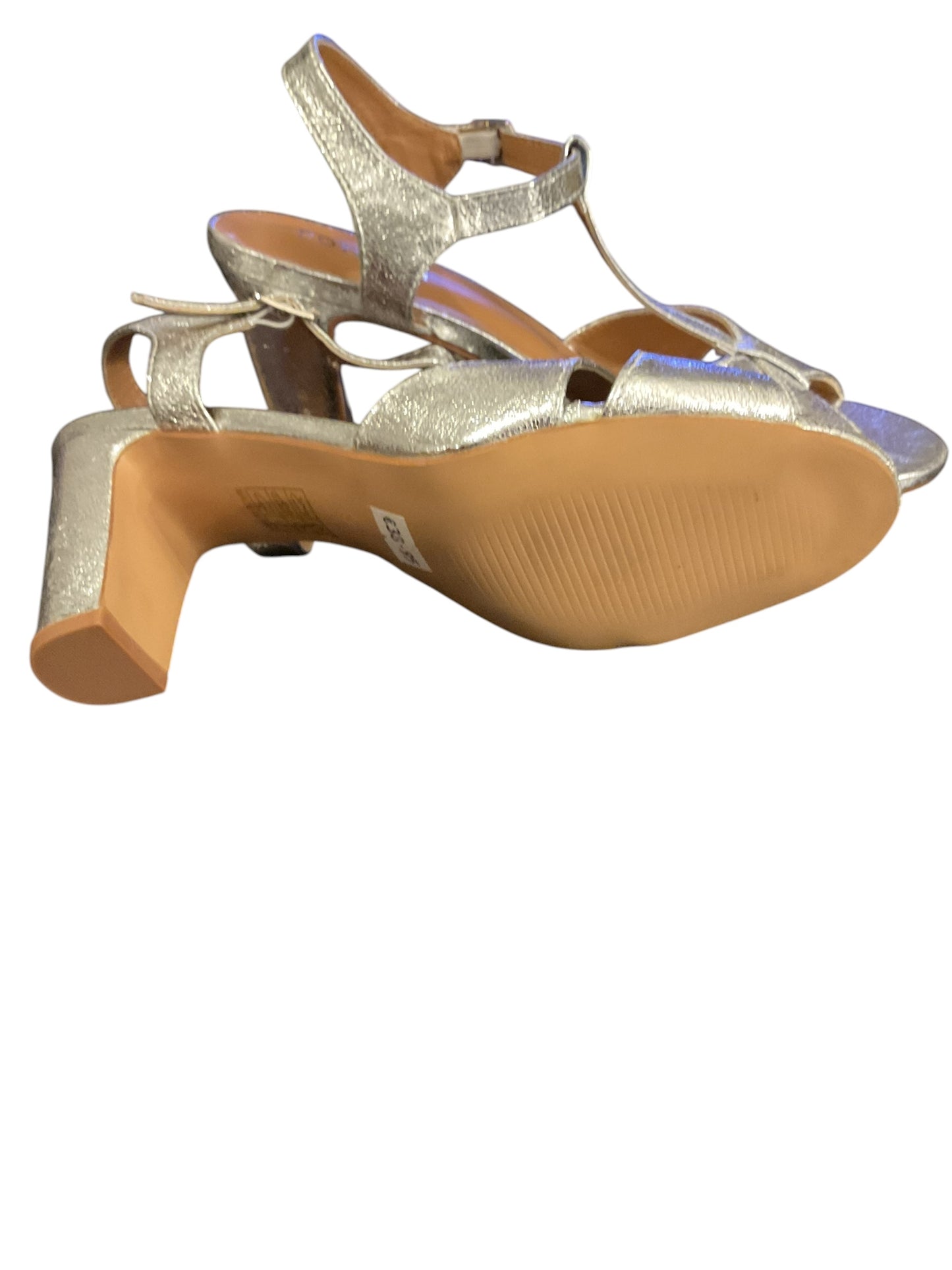 7484FG1125B60 Poti Pati Silver Strappy Shoe Size 39