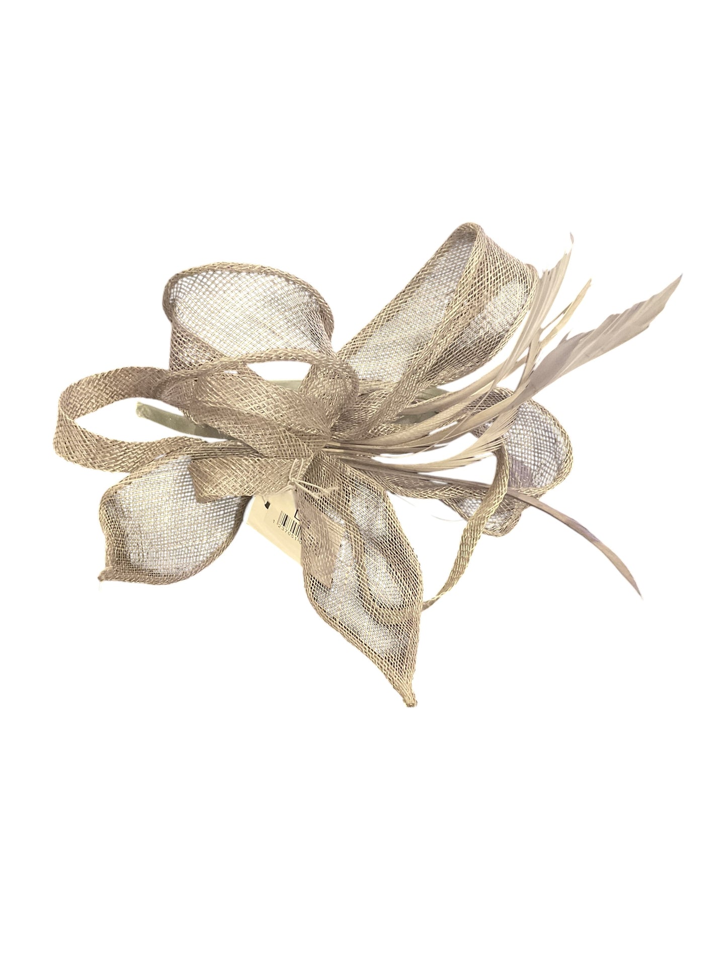 7492FG1125B60 Grey Headband Fascinator