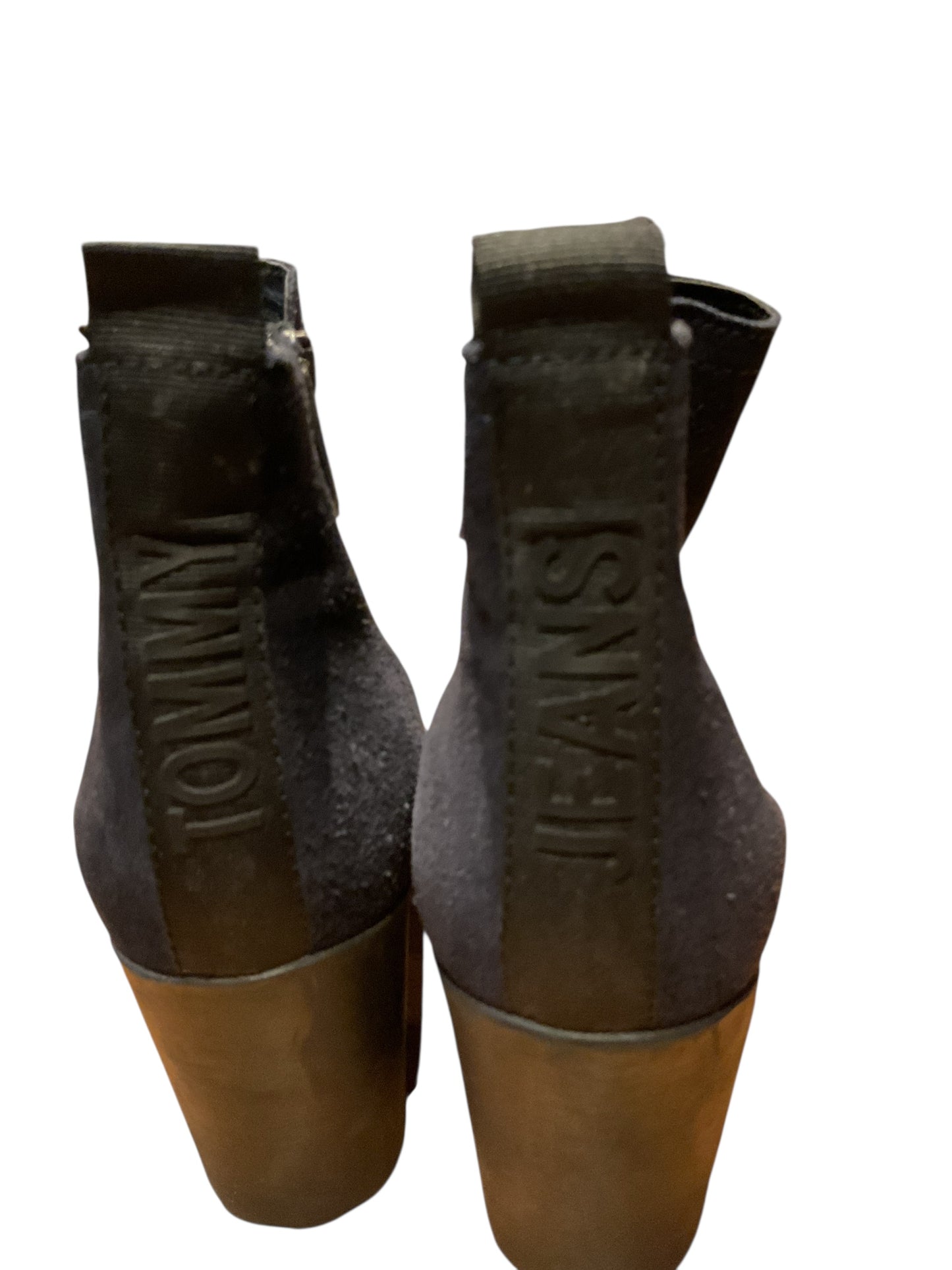 7279BC1025R50 Tommy Hilfiger Suede Navy Boots sz 42