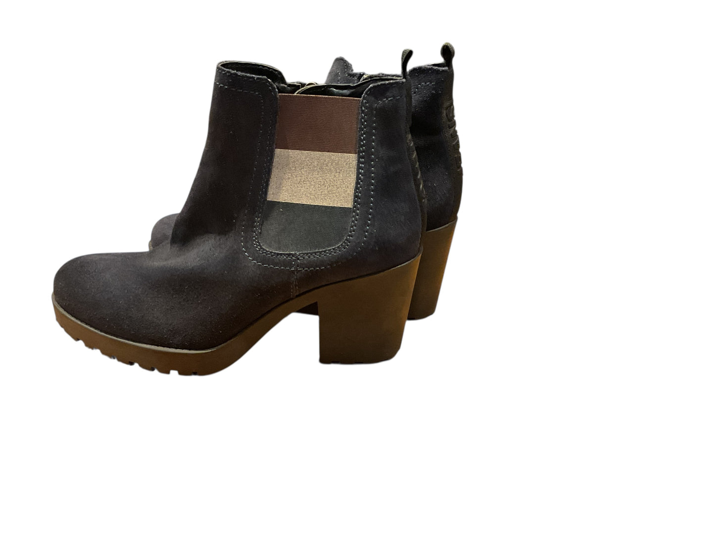 7279BC1025R50 Tommy Hilfiger Suede Navy Boots sz 42